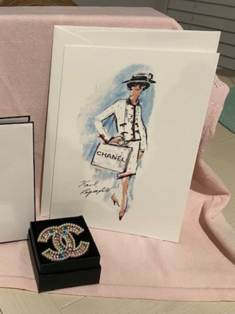 Chanel Authentic Brooch and signed Card